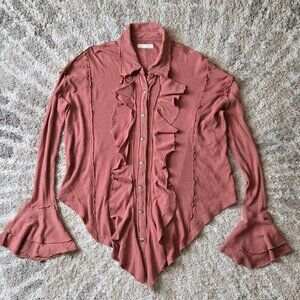 Free People Feelin Fresh Shirting Size M